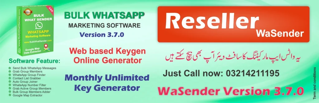 BulkWhatSender Reseller Account